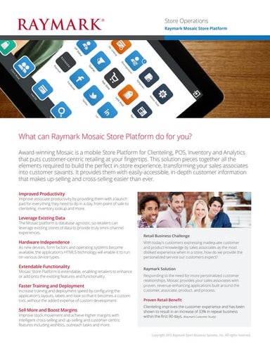 Raymark Mosaic Store Platform