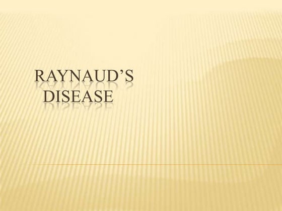 Raynaud’s