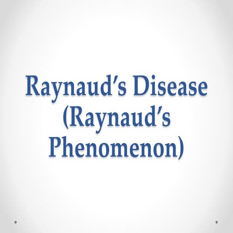 Raynaud’s disease
