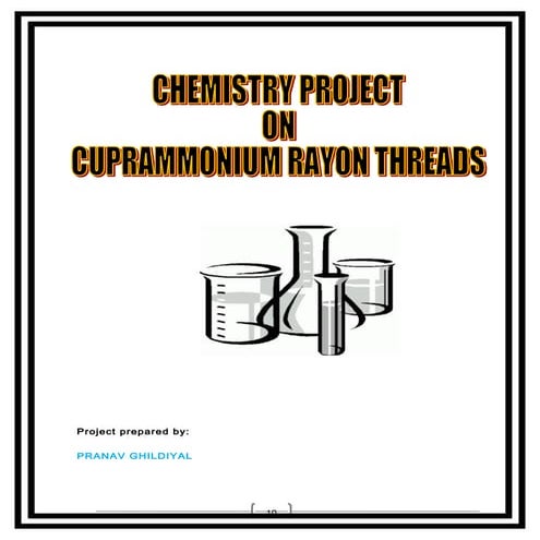 CBSE Class XII practical project on Rayon threads