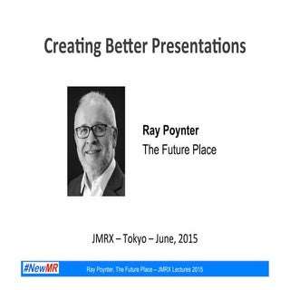 Ray poynter trends in presenting