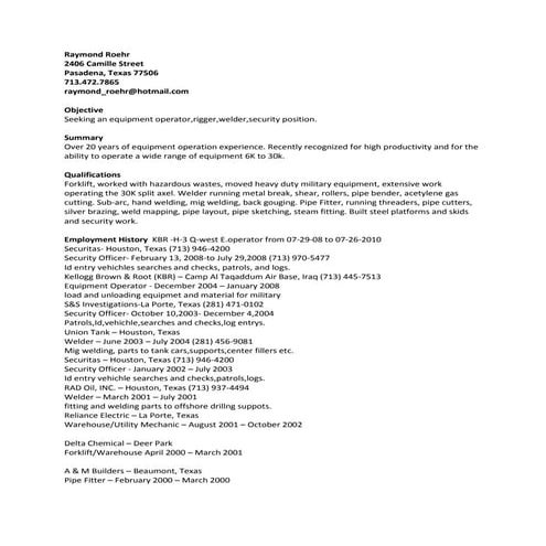 TBM Resume | PDF