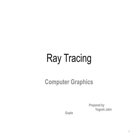 Ray tracing