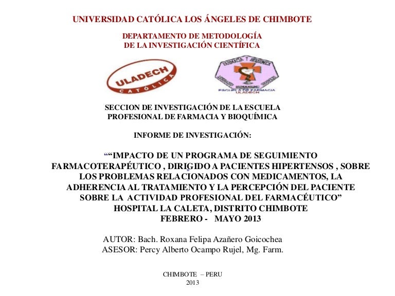 Seguimiento farmacoterapeutico hipertension fisiopatologia Seguimiento farmacoterapeutico hipertension fisiopatologia