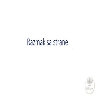 Prometna Učilica - Razmak sa strane...