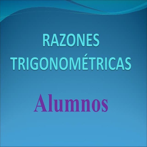 3 razones trigonometricas | PPT