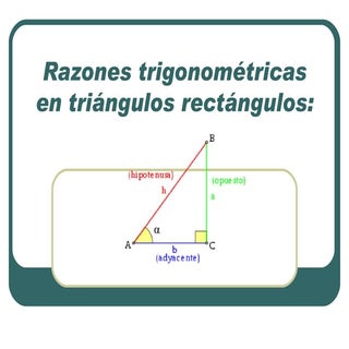 Razones trigonométricas en triángul...