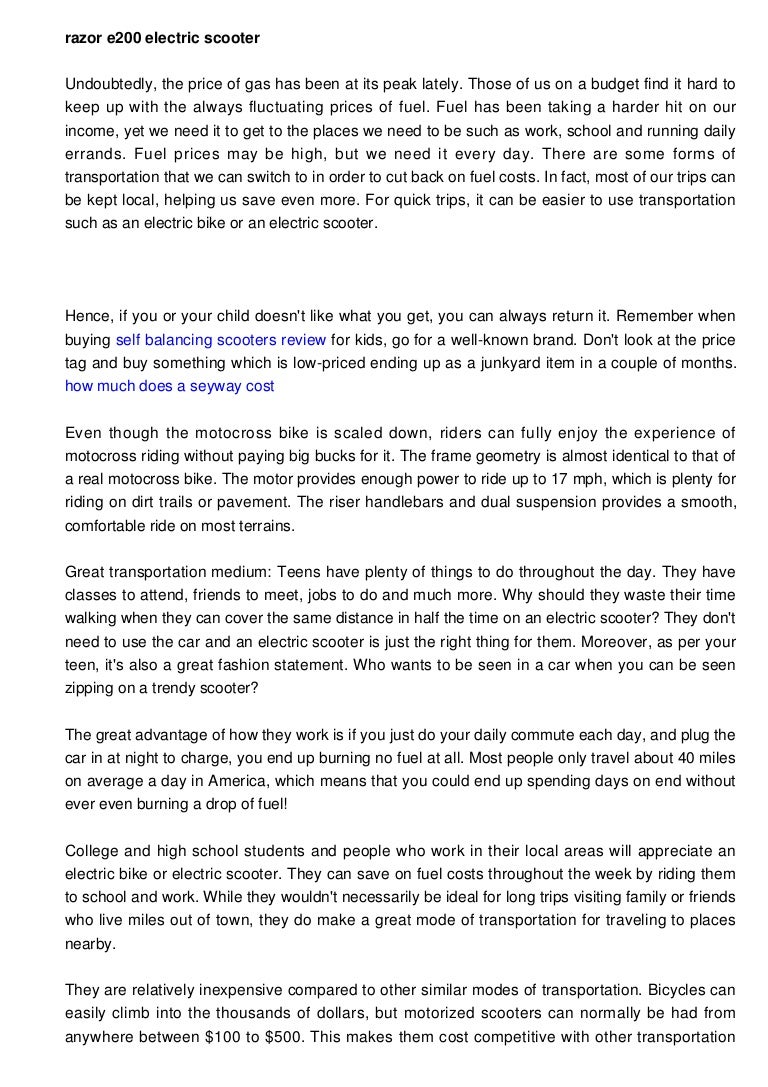 best deals on scooters