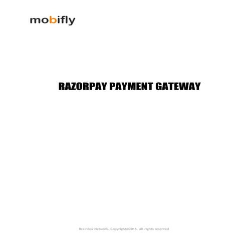 What is Razorpay Payment Method and How its Work | PDF