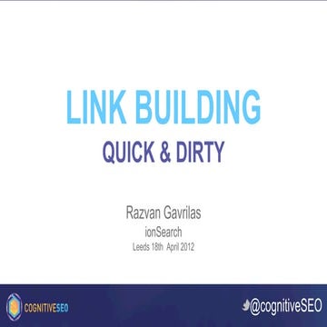 Link Building - Quick and Dirty