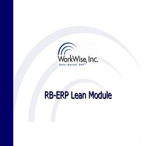 Rb erp lean module overview