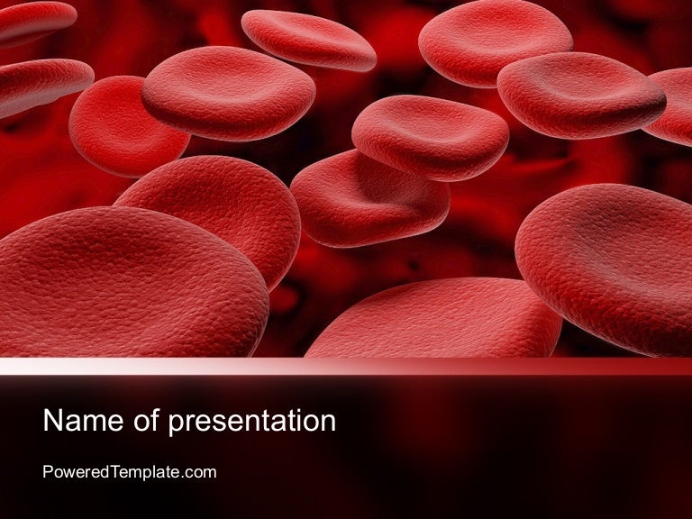 rbc cells powerpoint template by poweredtemplate com blood powerpoint template
