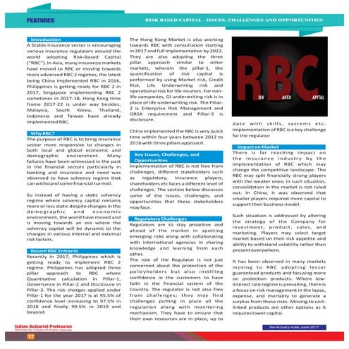 Risk Based Capital- Issues, Challenges and Opportunities | PDF
