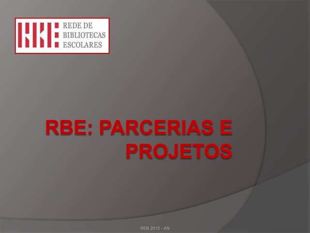 Rbe   parcerias e projetos