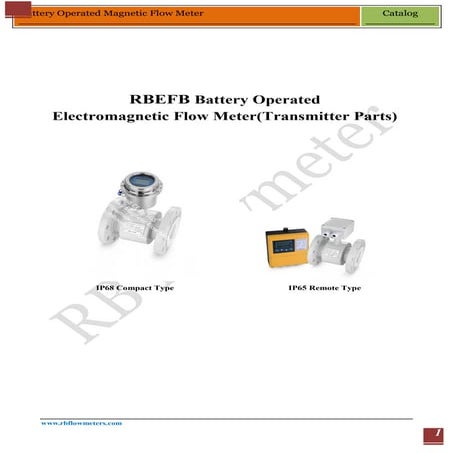 RBEFB battery operated magnetic flowmeter converter 2017 | PDF