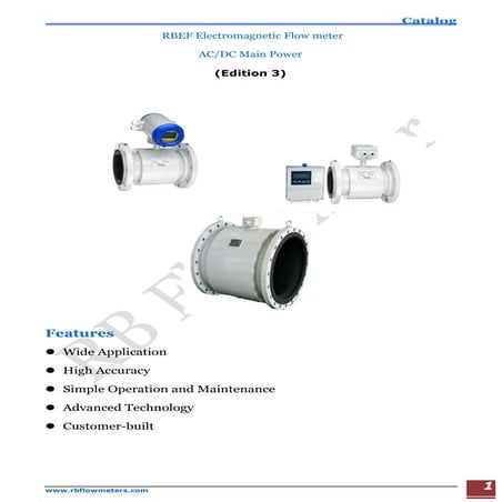 RBEF General Purpose Electromagnetic Flowmeter catalog 2017