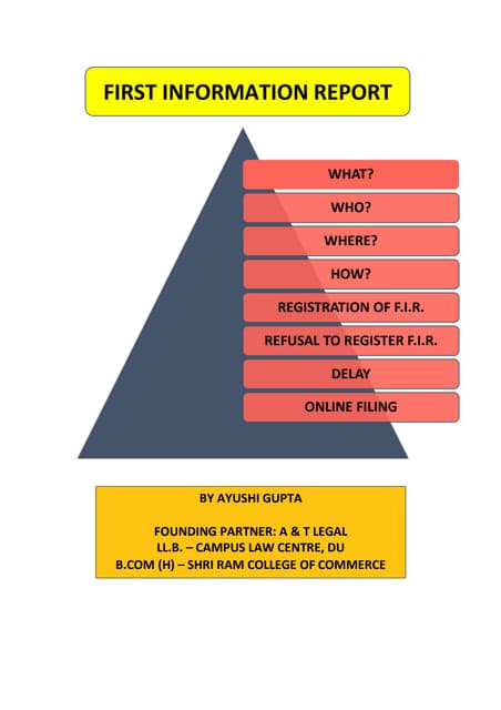 FIR- First Information Report | PPT