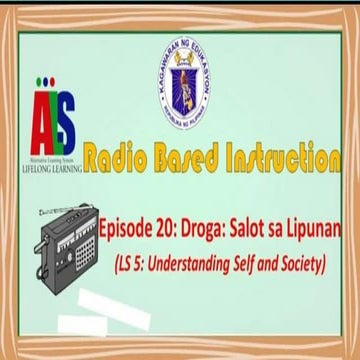 Droga Salot sa Lipunan