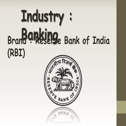 Reserve Bank of India ppt