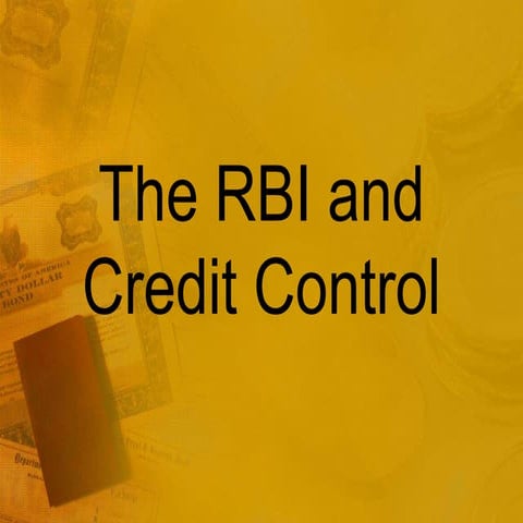 RBI Credit Control