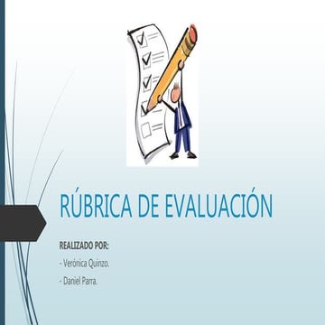 Rúbrica de-evaluación