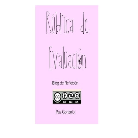 Rúbrica blog de reflexión