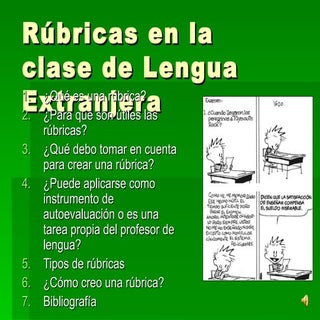 Rúbricas En La Clase De Lengua Extr...