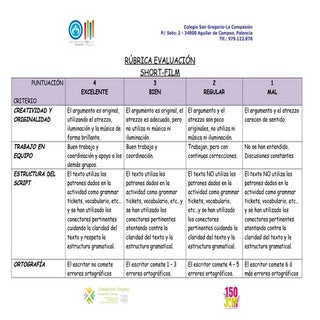 Rúbrica short film Y6 SG