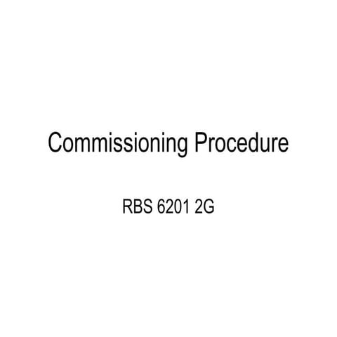 Ericsson Rbs 6201 commisioning (1)
