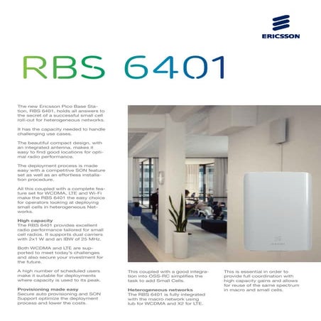 Rbs 6401 datasheet
