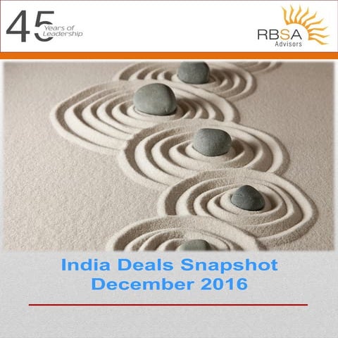 :: India Deals Snapshot December, 2016 :: | PDF