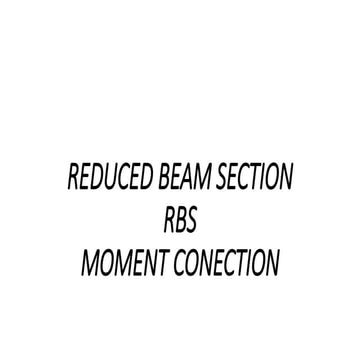 RBS CONECTION conexiones de acero estructural | PPTX