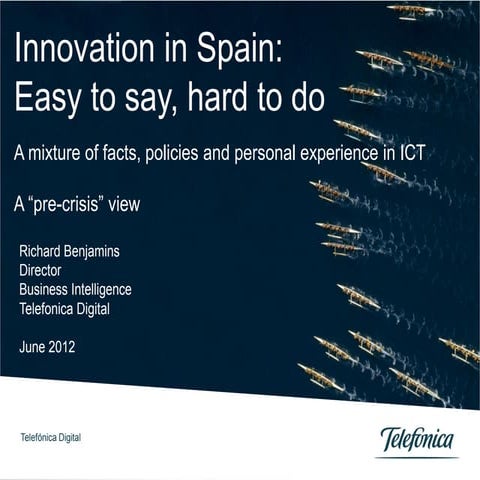 Jornada Innovación Madrid. Ponencia 'Innovation easy to say hard to do' Sr. R...