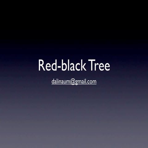 red black tree