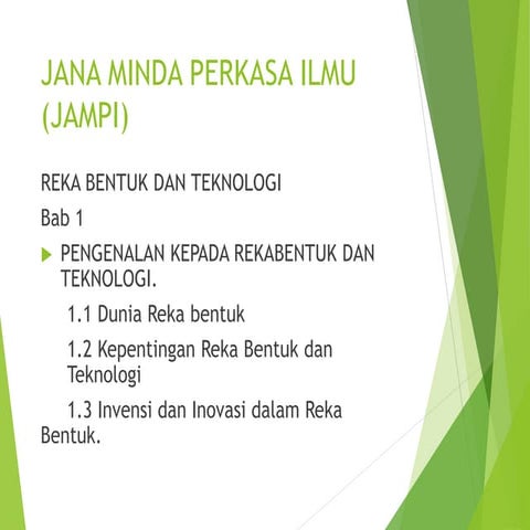 Reka Bentuk & Teknologi Tingkatan 1