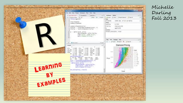 R learning by examples