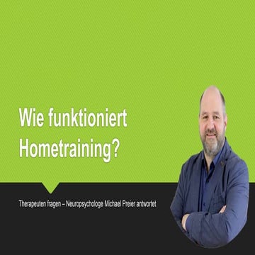 Wie funktioniert Hometraining?