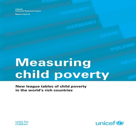 Report Card 10 - Measuring Child Poverty
