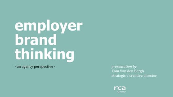 Employer Brand Thinking