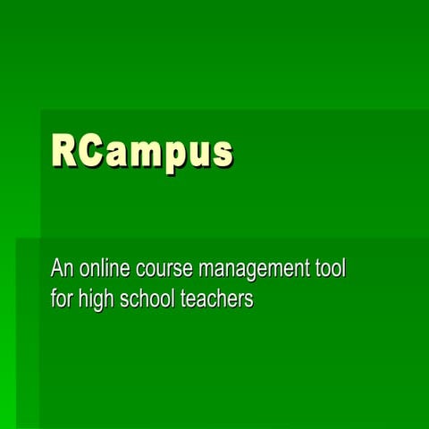 R campus presentation