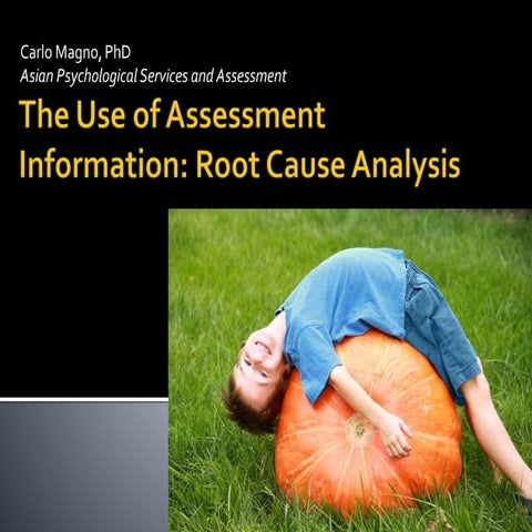 Root Cause Analysis