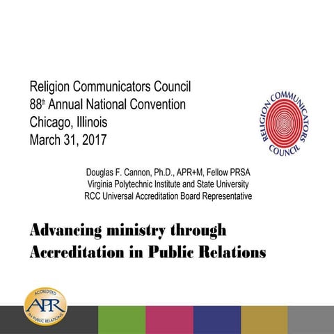 Advancing Ministry Through Accreditation in Public Relations