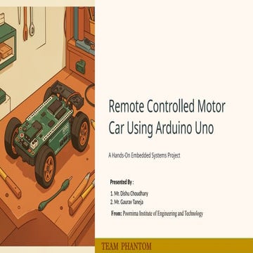 Wired remote controlled car project | PPTX