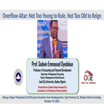 RCCG Not too Young to Rule, Not too Old to Reign -Prof Oyedokun.pptx
