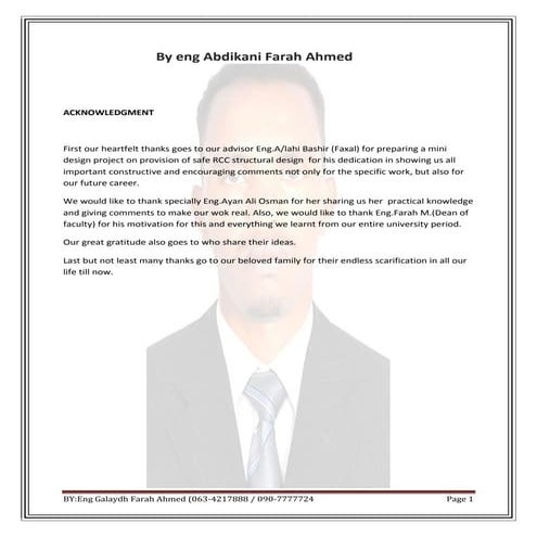 Rcc structure  desing of hotel in hargeisa/ eng galaydh farah ahmed