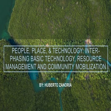 People, Place, & Technology: Inter-phasing Basic Technology, Resource ...