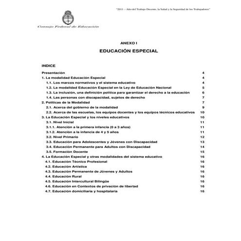 Rcfe 155/11 - Educación especial