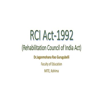 Rci act 1992
