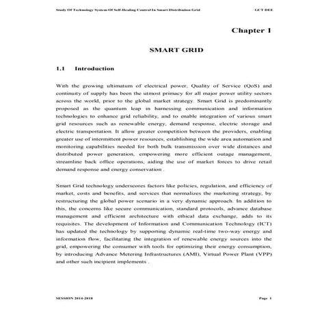Self healing in smart-grids | PPTX