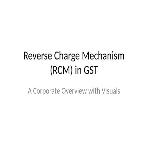 RCM tax code creation | PDF